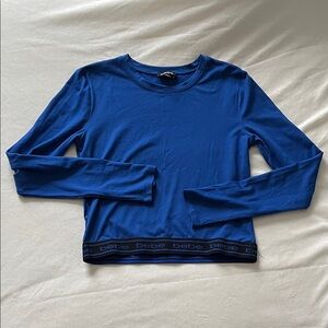 Bebe Vibrant Blue Knit Top